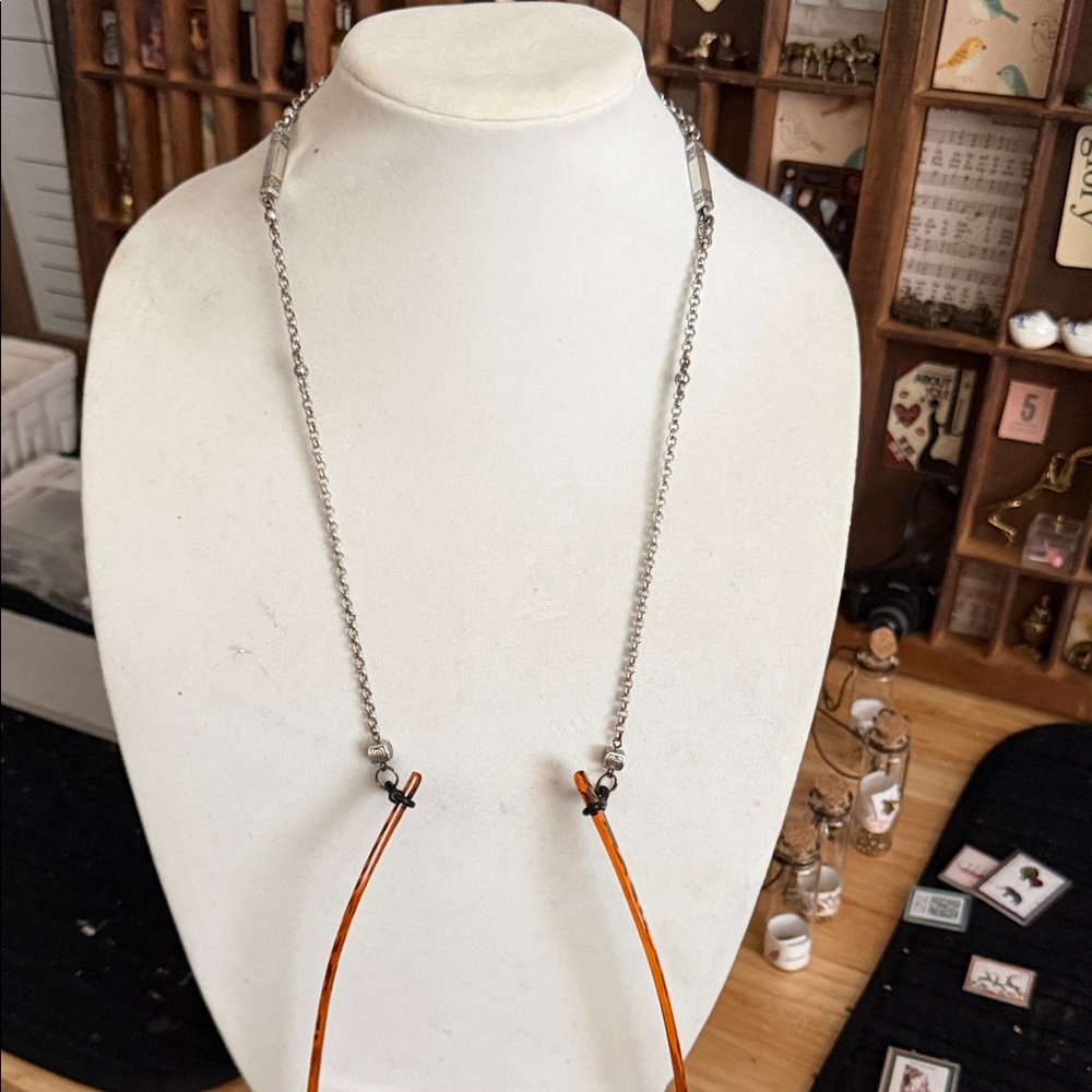 Brighton Women's Silver Chain Eyeglass Holder Necklace